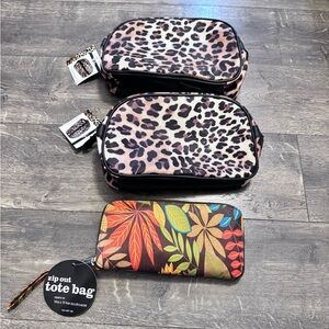 Set of 2 Makeup Bags‎ and 1 Tote Bag NWT